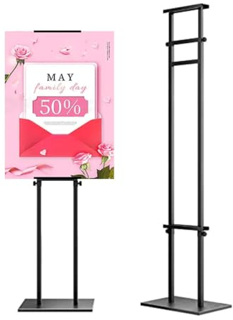 Skyltställ Displayställ Affischhållare Affisch Board Display Board Justerbar golvstående skylthållare Affischställ Justerbar skylthållare svart