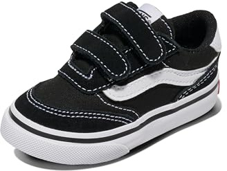 Vans Brooklyn LS V, Zapatillas Unisex niños, Suede Canvas Black White 25.5 EU