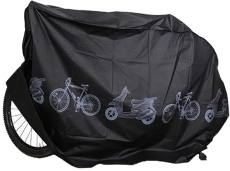 Housse de vélo imperméable universelle KOAHDE pour vélo d'extérieur, protection contre la neige, protection UV, noir