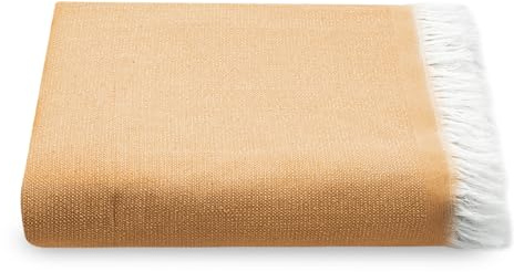 various-Colcha Multiusos para Sofá y Cama,Manta Foulard,Plaid de Práctica de Algodón-Poliéster,Cubresofá Cubrecama 180 x 290 cm,Color Naranja