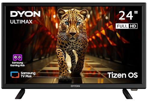 DYON ULTIMAX 24F-TI – 24 Zoll (60 cm) Full-HD Smart TV mit Samsung Tizen OS, Triple Tuner (DVB-C/-S2/-T2), Samsung Smart & Gaming Hub, Prime Video, Netflix, Disney+ [2025]