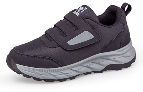 ZVJV diabetiker ortopediska skor män kvinnor fritidsskor nät sportskor slip-on sneakers extra breda sneakers vandringsskor bekväma skor, lila, 39 EU