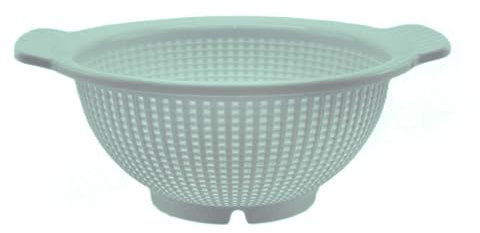 CABLEPELADO Escurridor de Verduras y Pasta, Colador de Cocina con Drenaje, Diámetro Superior 23 cm, Plástico Libre de BPA, Apto Lavavajillas, Verde