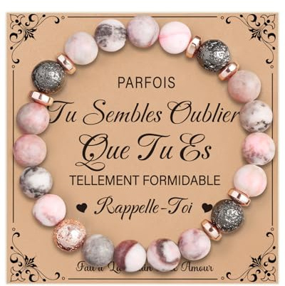 VivaJoy Cadeau Femme - Bracelet Femme, Cadeau Anniversaire Femmes, Cadeaux 16, 18, 30, 40, 50, 60 Anniversaire,Bracelet Pierre Naturelle Femmes Cadeaux pour Maman Sœur Amie Collègues