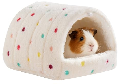 Rodizoo Warming Guinea Pig Hideout Guinea Pig House, Washable Hamster House, Small Animal Hideout Cage for Hamsters Chinchillas Hedgehogs Ferrets Bearded Dragons