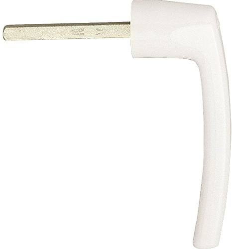 ROTO Steckgriff lose mit Vierkantstift, 7 mm, Alu Ral 9016, 1 Stück,257628