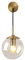 MZStech Industriel Vintage 15 cm Verre Globe Drop Applique Murale Chambre Couloir Applique Lumière Rétro Clair Verre Sphère Applique Murale (Clair)