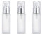 Bamboopack 3PCS 30ml/1oz Empty Refillable Clear Frosted Glass Cosmetic Lotion Bottle Travel Toiletries Container Pump Dispenser Vials Pot Jars for Cream Foundation Emulsion Essencial Oil