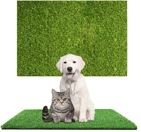 Hundeklo welpentoilette,45 * 60cm Kunstrasen Hundeklo,Hundetoilette für Kleine Hunde Wiederverwendbar Waschbar,Hundeklo Hundetoilette,Trainingsunterlage für zuhause,Balkon,Rasen