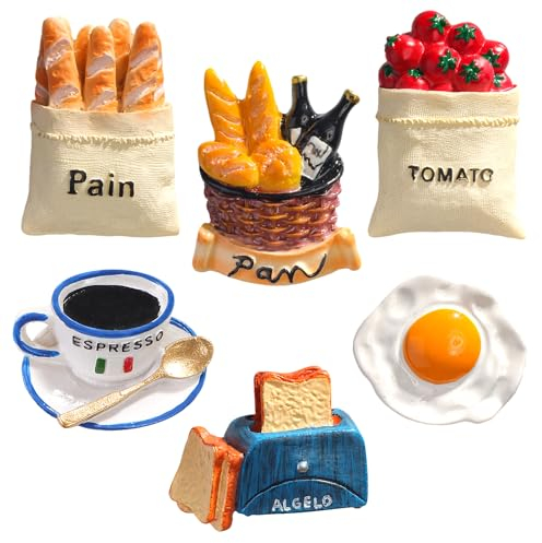 Magneti per Frigorifero 6 Pezzi,Calamite Bambini Frigo,Calamite 3D per Frigorifero,Magneti per Frigorifero Divertenti,Calamite Frigorifero,Magneti Frigorifero,per Cucina Casa Scuola Lavagna Ufficio