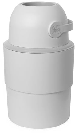Chicco Contenedor para pañales Compacto con Control de Olores, Desecho de Pañales, Cubo Contenedor Plegable y Ahorrador de Espacio, Poco Voluminoso, No requiere Recargas, se Usan las Bolsas Normales
