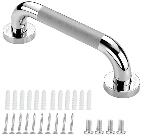 Maniglia da bagno, maniglia antiscivolo da bagno, maniglia da bagno in acciaio inossidabile 304, maniglia di sicurezza per interni/esterni per cucina, camera da letto, bagno, doccia e scale (25CM-1PZ)