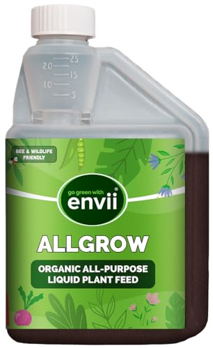 Envii Allgrow, Organic Multipurpose Fertiliser Plant Feed - Liquid Outdoor Plant Food, Suitable for All Plants (500ML)