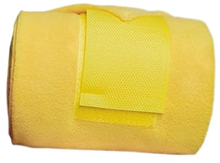 JISADER Paquete de 4 Envolturas para Patas de Caballo, Vendajes para Piernas, Amarillo
