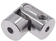 Giunto universale in acciaio al carbonio da 2 * 2 mm, 2 * 2,3 mm, 2,3 * 2,3 mm, giunto universale for albero motore, giunto universale in metallo(2.3mm-2.3mm)