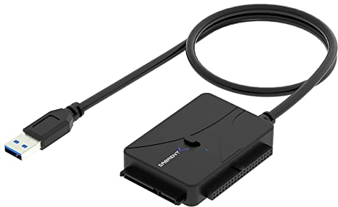 SABRENT USB Typ C zu SSD SATA IDE 2,5 / 3,5 / 5,25 Zoll Festplattenkonverter (USB-DS12)