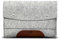 Pack & Smooch Hülle für MacBook Pro 16 (2021-2023) | MacBook Hülle Case Sleeve | 100% Wollfilz Und Pflanzlich Gegerbtes Leder | Handmade in Germany | Farbe in Grau/Hellbraun