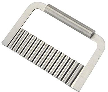 Potato Crinkle Chip Cutter Stainless Steel Wavy Chip Cutter Kitchen Cutting Tool