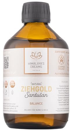 Himalaya´s Dreams® ZIEHGOLD Mundziehöl, Zahnöl BALANCE [zertifizierte BIO Naturkosmetik] 250ml - Bio Zahnöl für Ölziehen & Zahnfleischpflege – frischer Atem & natürlich weißere Zähne