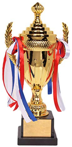 raspbery Grande Coupe Trophée - Trophée Or, Arcs Multicolores Coupe Trophée Inspirante pour Tournois Sportifs, Compétitions big Sale