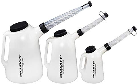 HASKYY Ölkannen 3L + 5L + 8L Set Kanne Kfz Werkzeug Messkanne Füllkanne