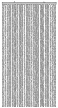 BIANCHERIAWEB Schallschutzvorhang für Fenster, Haus, aus Chenille, 120 x 230 cm, Grau