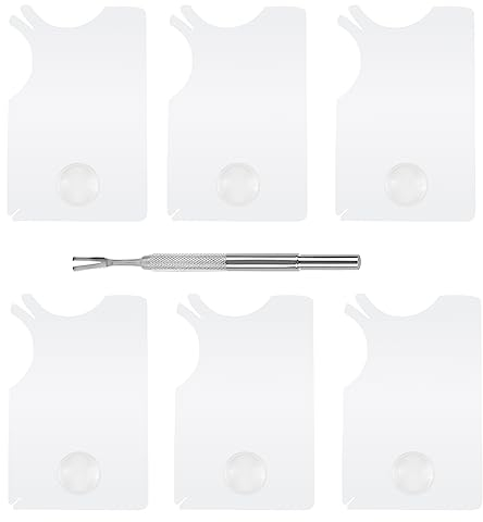 Zeckenkarte mit Lupe, 7 Stücke Zeckenzangen Set hund Zeckenkarte für Menschen Zeckenentferner Set Tick Removal Card Zeckenentfernungsset aus Edelstahl für Menschen Kinder Hunde und Katzen entfernen