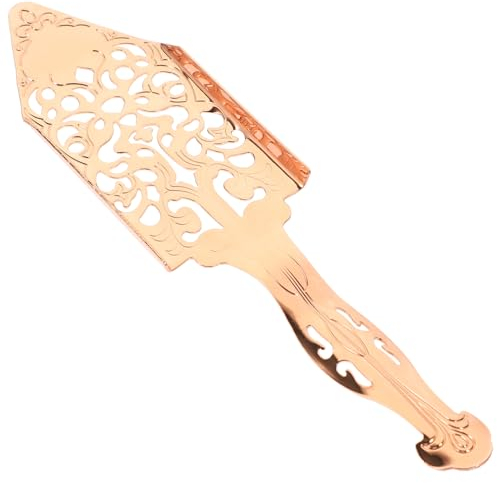 PRETYZOOM Cuchara de absenta Cuchara gotero de absenta Vintage Ajenjo Absenta Acero Inoxidable Gotero Fuentes de bebida para fiestas Vasos de absenta Cuchara multiusos Colador de acero inoxidable