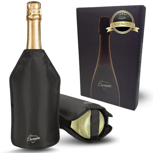 Borsa termica vino - Raffreddatore di bottiglie per vino bianco, rosso e champagne, Set accessori da bar - Sacca refrigerante - Frigo vino, raffreddamento per bottiglie di vino Refrigeratore vino