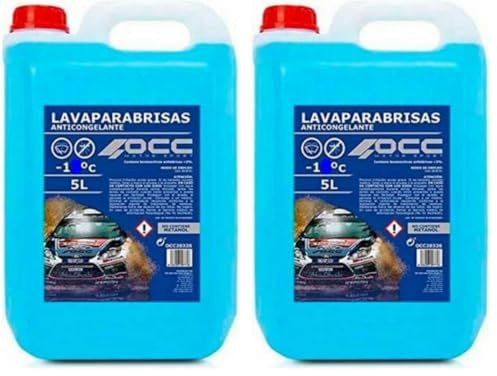 OCC MOTOR SPORT LIMPIAPARABRISAS ANTICONGELANTE 5 LITROS (Paquete de 2)