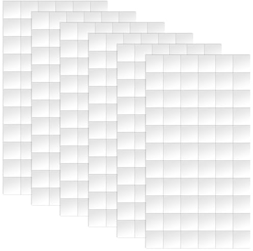 Gosknor 6 Pezzi Quadrati Adesivi in Schiuma, 1,2x1,2 cm Quadrati in Schiuma Adesiva Bifacciale Punti Adesivi Pretagliati Forniture per Bricolage Scrapbooking Forniture per Ufficio