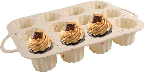 Generisk silikonbakform, silikonkakformar för bakning | non-stick bakningstillbehör och mångsidiga former för kakor, kakor, choklad, kex och fondant