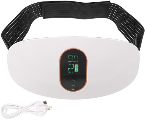 CONGARTENO Masajeador de Cintura Portátil de Abs Seguro Piel, Cinturón Abdominal Eléctrico para Quemar Grasa y Moldear el Abdomen en Casa