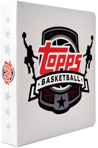 Topps 9 Pocket Basketball Binder, Premium Durable Material, 35 Top Loading Pages, 450 Card Capacity, Card Game Binder