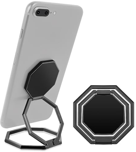 YOFDAL Soporte para anillo magnético celular para rotación a 360 ° Soporte magnético bifacial para teléfono celular Compatible con