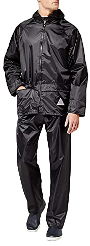 Result Men's Heavyweight Waterproof Jacket And Trouser Set Black XX-Large