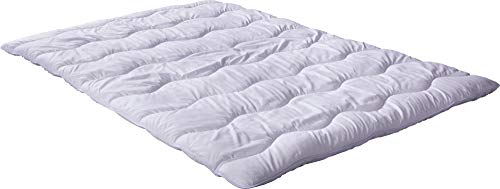 REDBEST Duo-Steppbett, Bettdecke Atlanta weiß Größe 135x200 cm - Feuchtigkeitstransport, Liegekomfort, hygienisch waschbar, Zwei zusammengenähte Decken