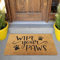 VORX Door Mat Large PVC Backed Coir Entrance Heavy Duty Door Mat 75cm X 45cm Indoor Outdoor Home Shops Offices Gyms WIPE YOUR PAWS, 1% of Sale Value will be Donated to Children's Hospital Sheffield
