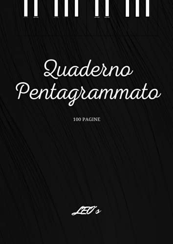 Quaderno di Musica Pentagrammato, 100 pagine | Copertina flessibile