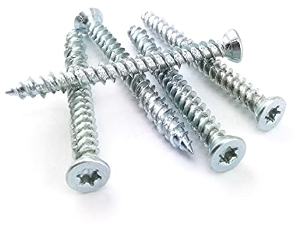 Tornillos avellanados para marcos de ventana (50 unidades, 7,5 x 72 mm)