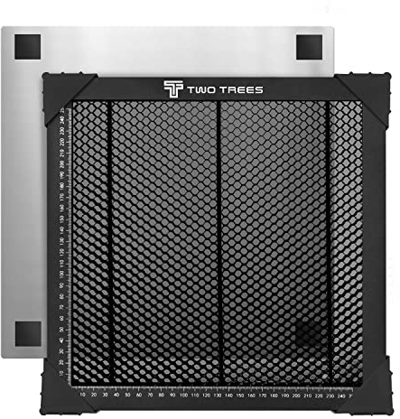 OUYZGIA Mesa de Trabajo de Nido de Abeja, Mesa de Nido de Abeja para Grabador Láser 300x300x22mm Panel de Nido de Abeja con Placa de Aluminio, para Grabadoras Láser de Diodo y CO2