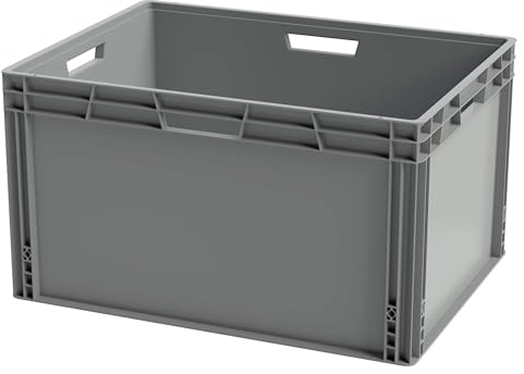 Recycled Plastic ECO Euro Plastic Stacking Industrial Storage Containers Boxes Crates! (185 Litre - 80 x 60 x 44cm)