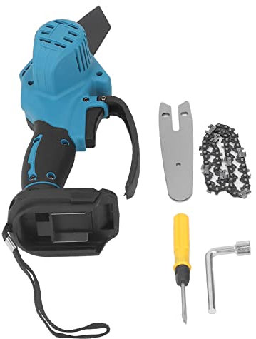 Mini Motosierra, Motosierra Eléctrica Inalámbrica Motosierra Portátil De Mano Motosierra De Poda De Jardín De Velocidad Rápida Motosierra Inalámbrica ABS Con Un Dispositivo De Seguridad Para Batería D