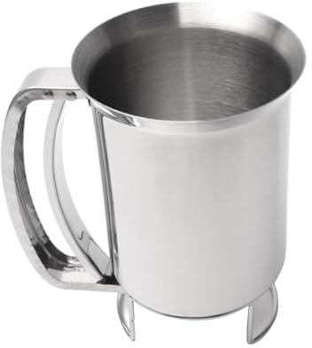 Distributeur Et Entonnoir De Pâte en INOX, Entonnoir À Piston INOX Utensiles Cuisine Entonnoir Confiture Sauces Tartelette Quic he du Fond D'entonnoir