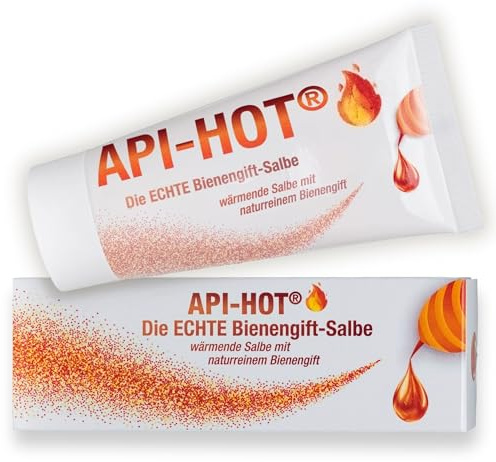 API-HOT – Die ECHTE Bienengiftsalbe – Wärmecreme mit naturreinem Bienengift, Capsaicin & Allantoin – Muskel- & Gelenkpflege – Spezialpflege – Seit 1844 – das Original aus Deutschland – 50 ml