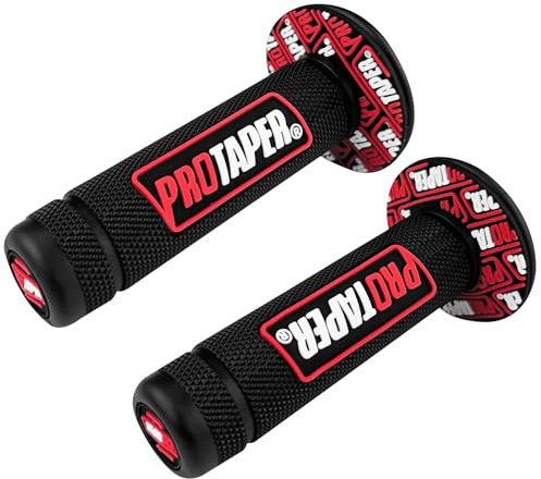Lectorias Motorrad Griffe für Protaper, Motorradgriffe Universal, Lenkergriffe, 22/24 mm Moped Griffe, Motocross Grip, Motorrad Lenker Gummi, Wasserdicht und Langlebig