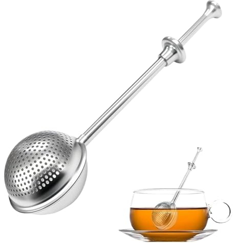 Spargitore per Farina – Bacchetta da Forno per Farina, colino da tè a Maglia fine in Acciaio Multifunzione Polvere da Forno, Dispenser di Farina per Sale, amido, tè,