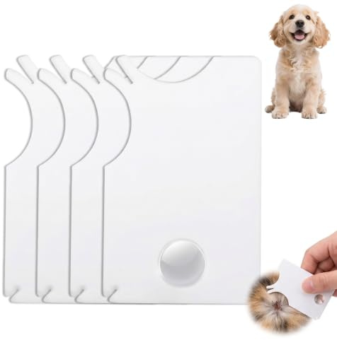 4x Tarjeta Quita Garrapatas con Lupa Integrada, Pinzas Garrapatas para Perros, Gatos y Humanos, Extractor de Garrapatas Seguro y Rápido, Kit de Pinza Garrapatas para Mascotas y Personas