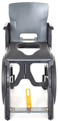 NRS Healthcare Wheelable Folding Shower Commode Chair