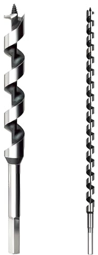 Schlangenbohrer, Holzbohrer, Holzspiralbohrer, Bohrer Typ Lewis, langer Balkenbohrer, Spiralbohrer (11 x 230 mm)